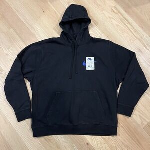 Nike Hoodie Sweatshirt Air Force 1 40th Anniversary Retro Men's Size XL Black